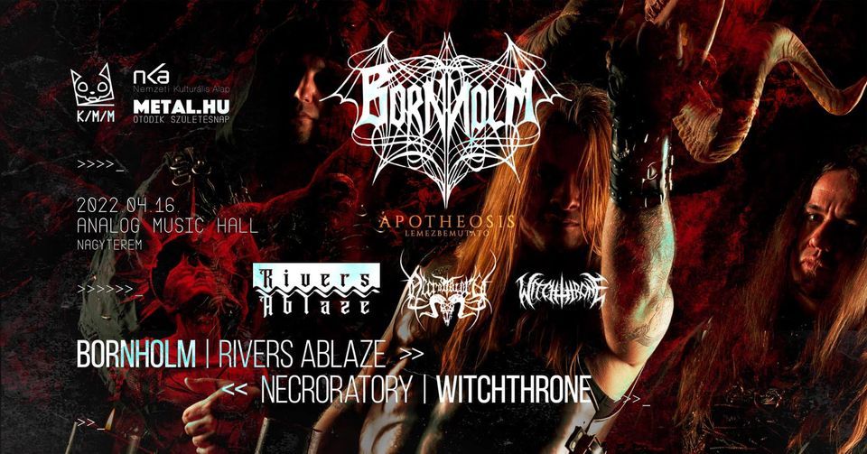 Bornholm, Rivers Ablaze, Necroratory, Witchthrone | Metalhu 5. sz\u00fclet\u00e9snap