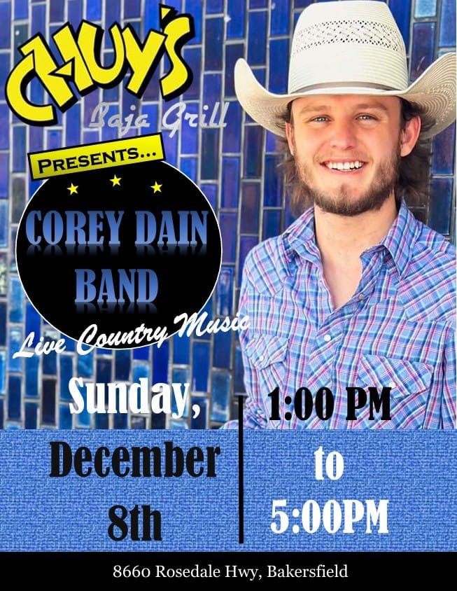 Corey Dain Band debut at Chuy's Baja Grill 