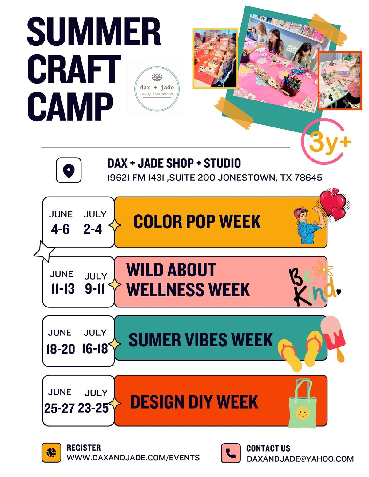 Summer Craft Camp- Design DIY Week