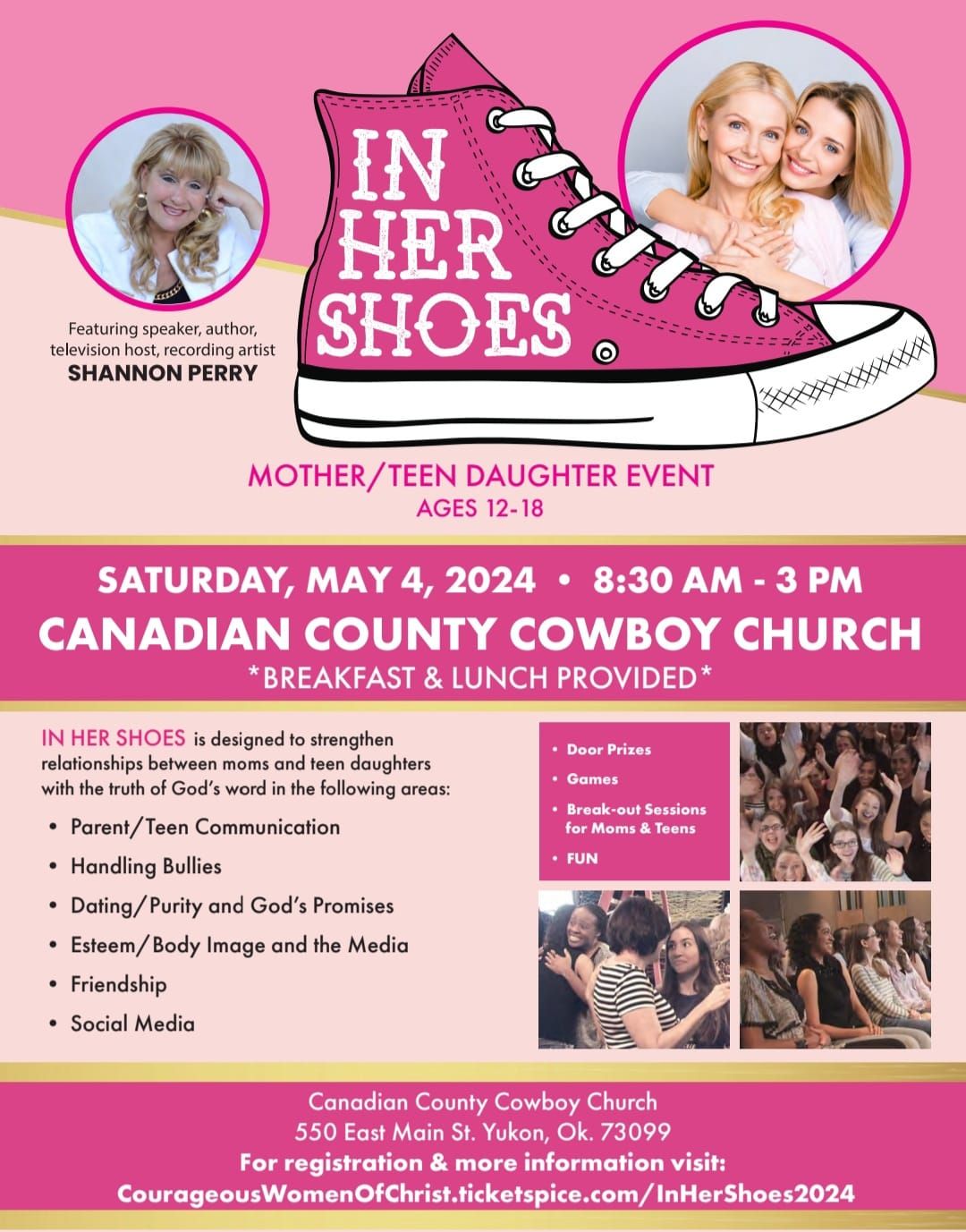 In Her Shoes Mom and Teen\/Tween Girl Event Ages 12-18