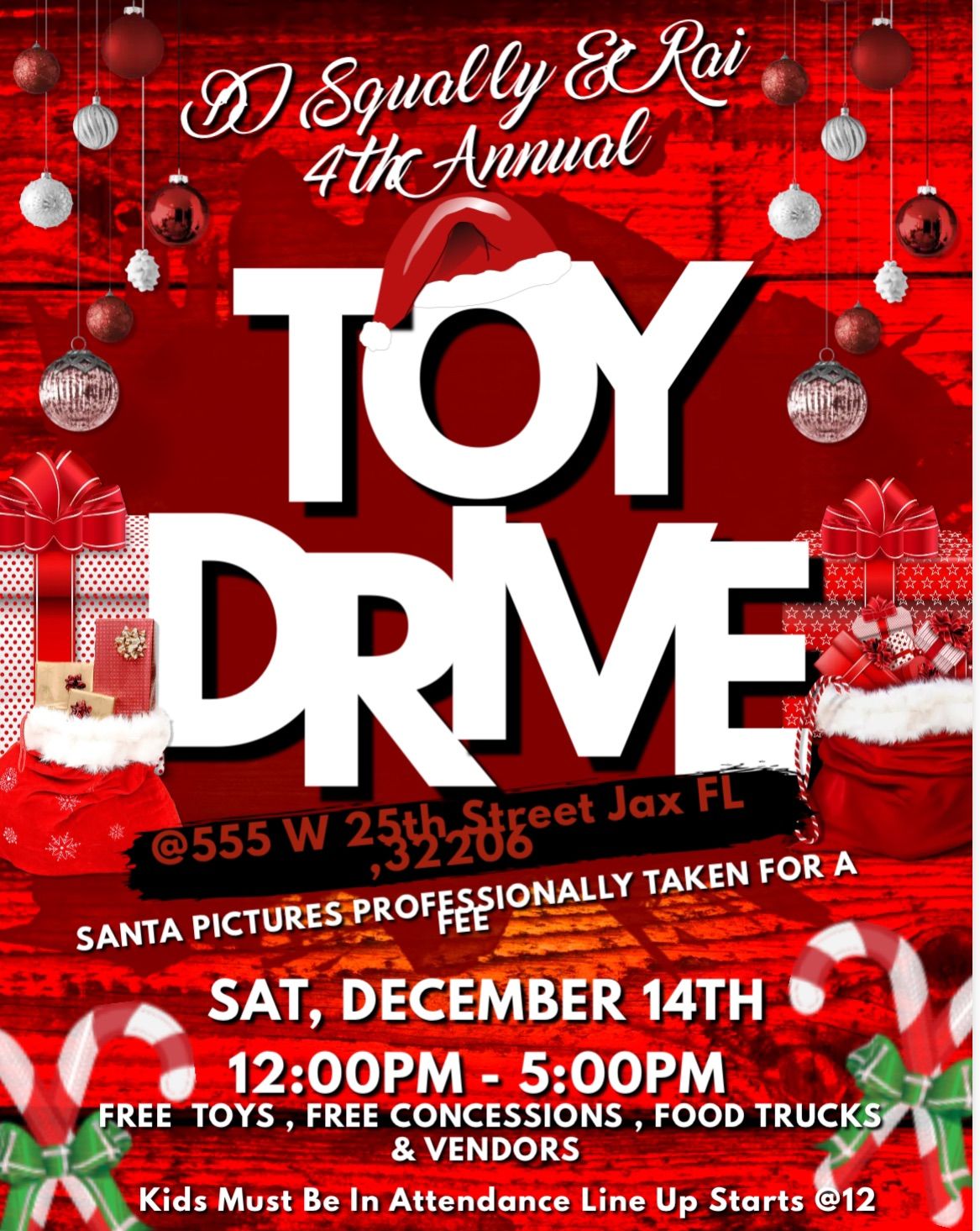 DJ Squally & Rai 4th Annual Christmas Toy Drive 