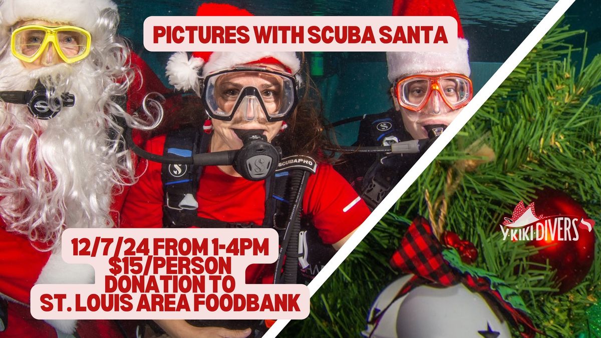 Pictures with Scuba Santa