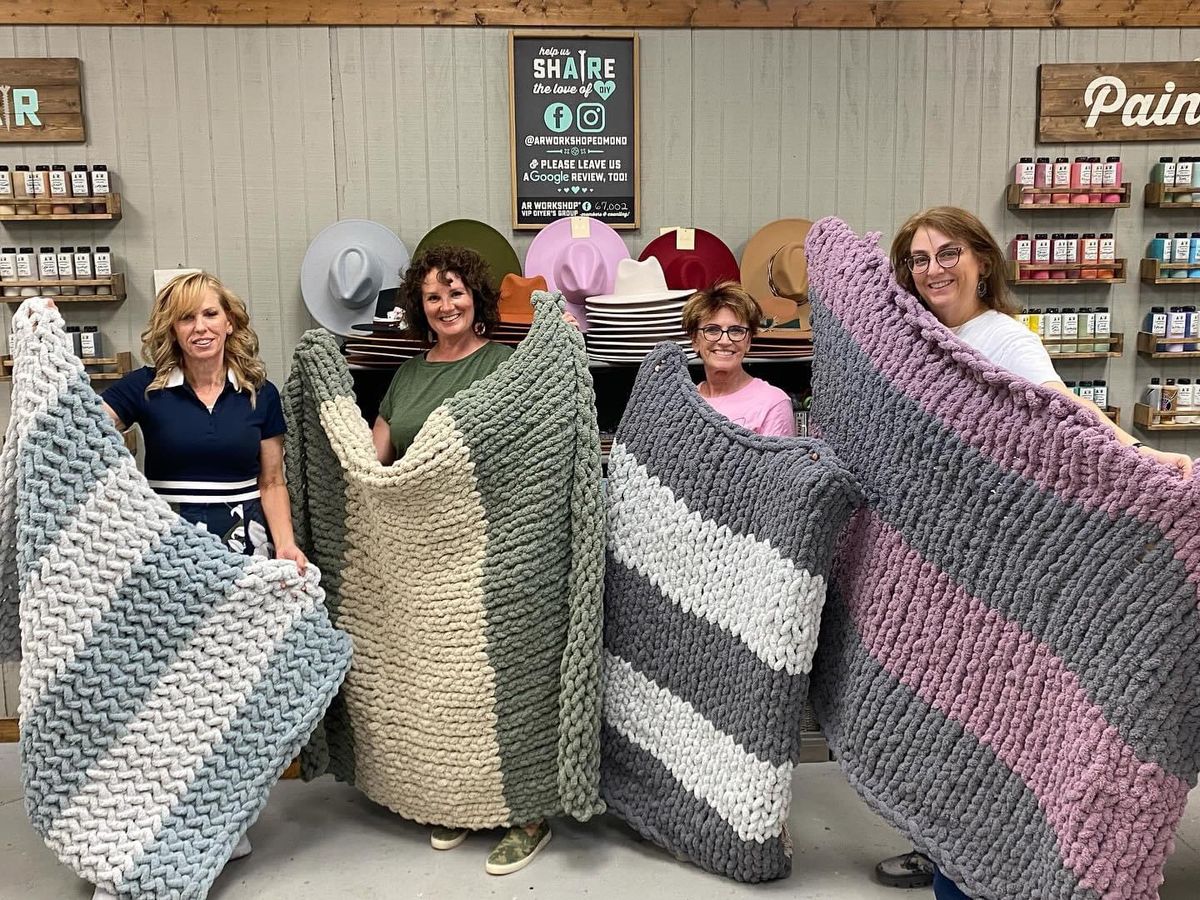 Chunky Knit Blanket Workshop