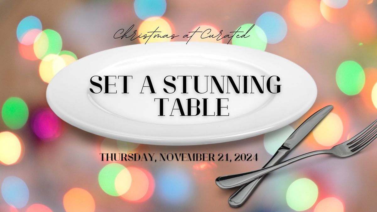 Set a Stunning Holiday Table Demo