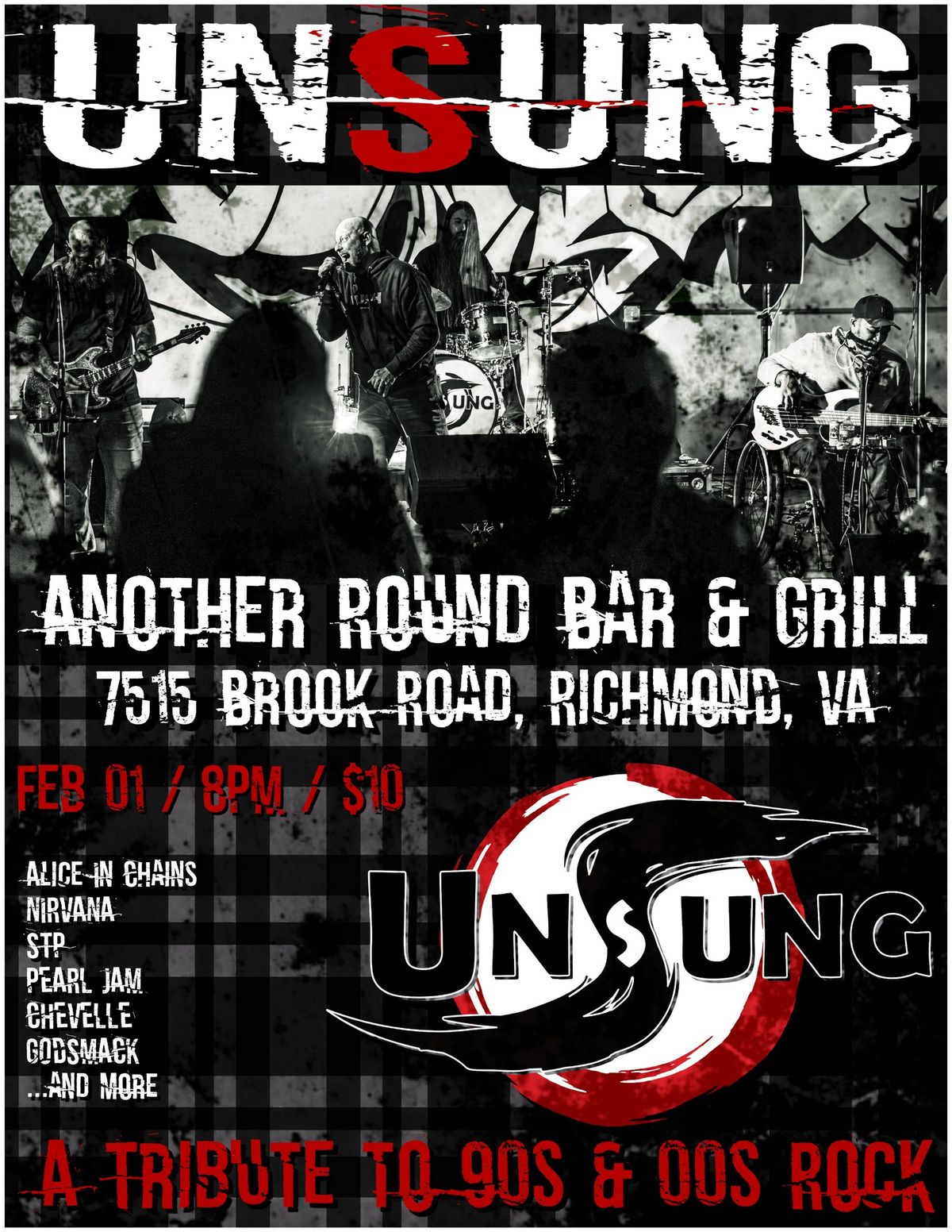 Unsung - A Tribute to 90s & 00s Rock @ Another Round