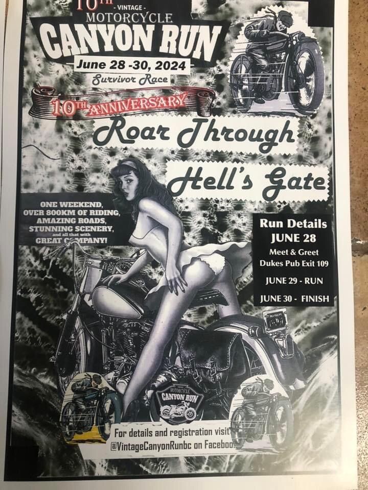 Vintage motorcycle Canyon Run 