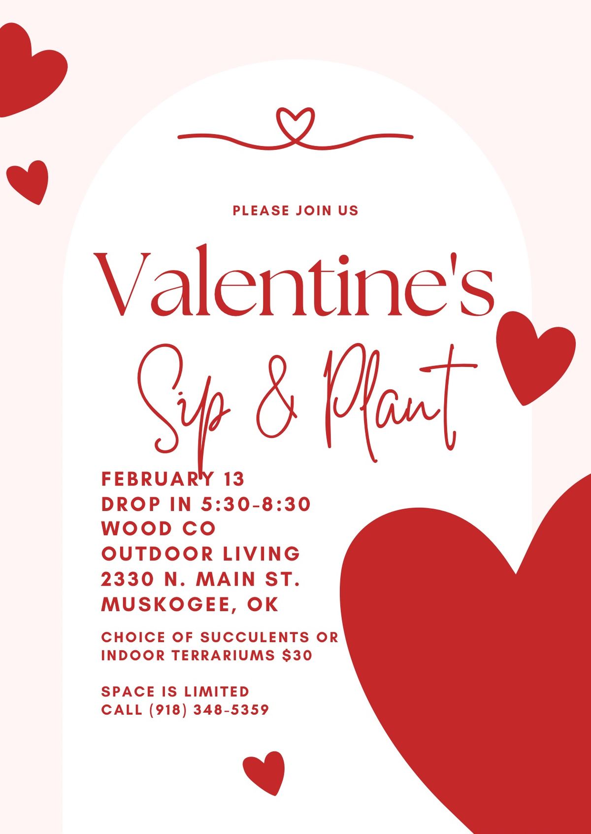 Valentine\u2019s Sip & Plant