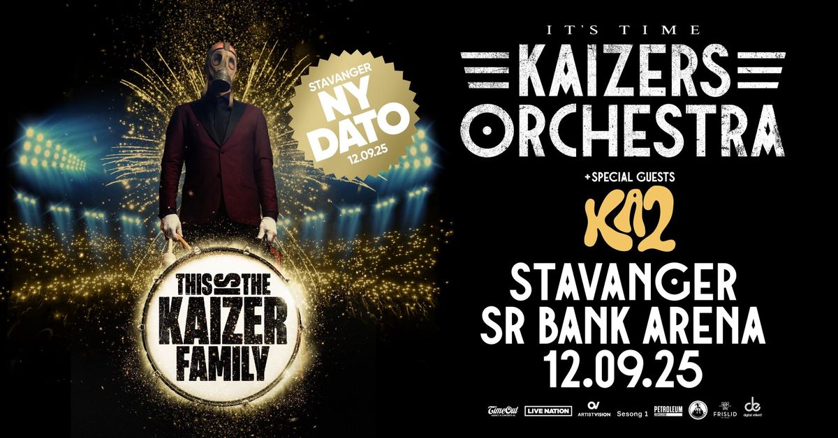 Kaizers Orchestra - NY DATO \/ SR-Bank Arena \/ Pres. av Live Nation og WeWentLive