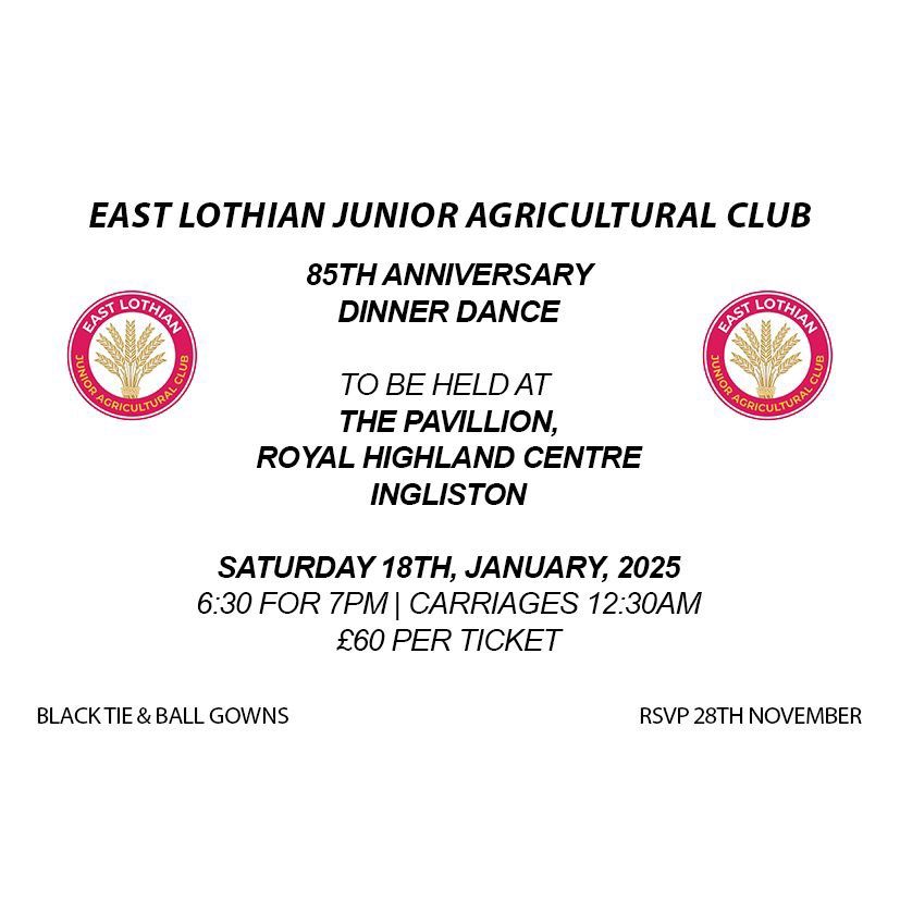 East Lothian\u2019s 85th Anniversary Dinner Dance