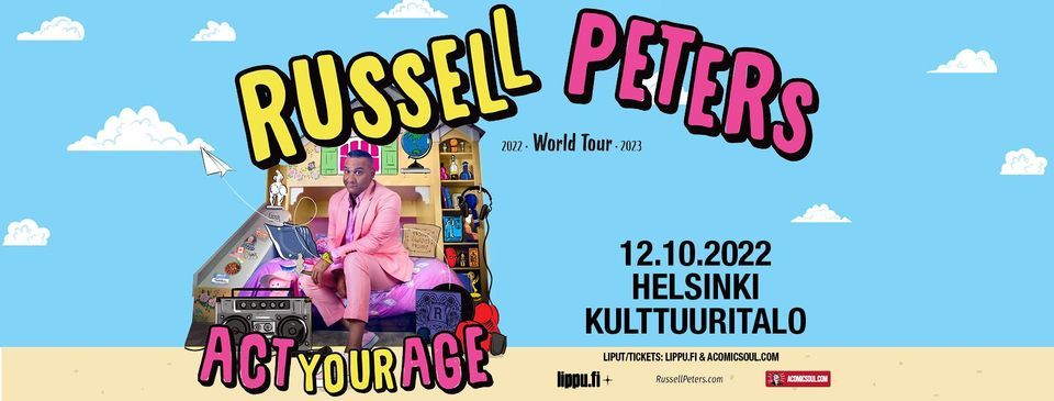 RUSSELL PETERS: ACT YOUR AGE WORLD TOUR HELSINKI