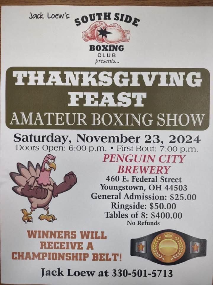 Jack Loew Southside Boxing presents "Thanksgiving Feast" Amatuer Boxing Event