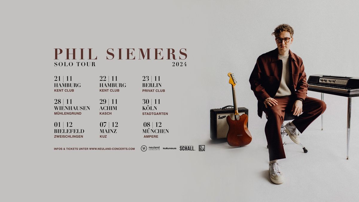 Phil Siemers \u2022 K\u00f6ln, Stadtgarten \u2022 30.11.2024