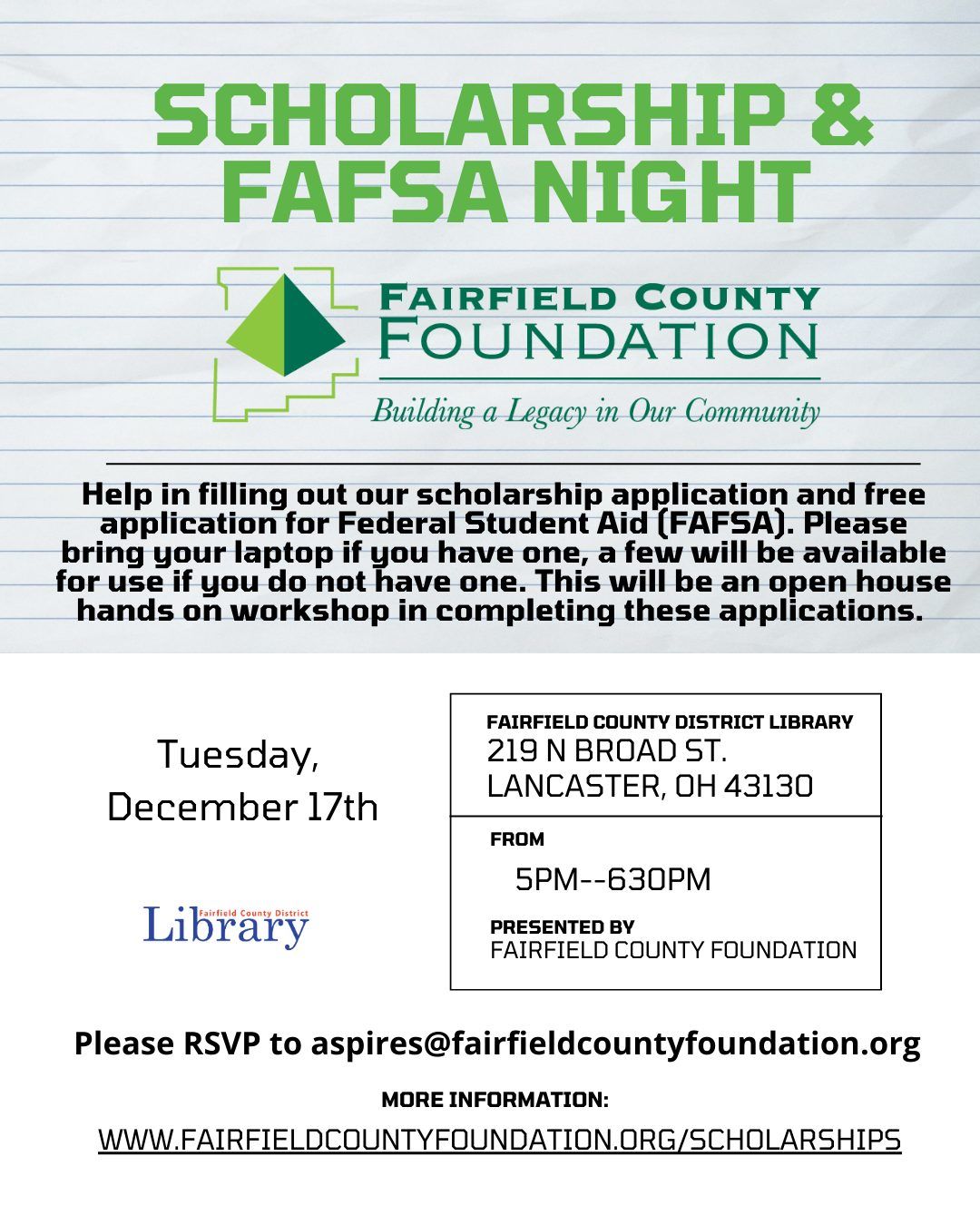 Scholarship and FAFSA Night