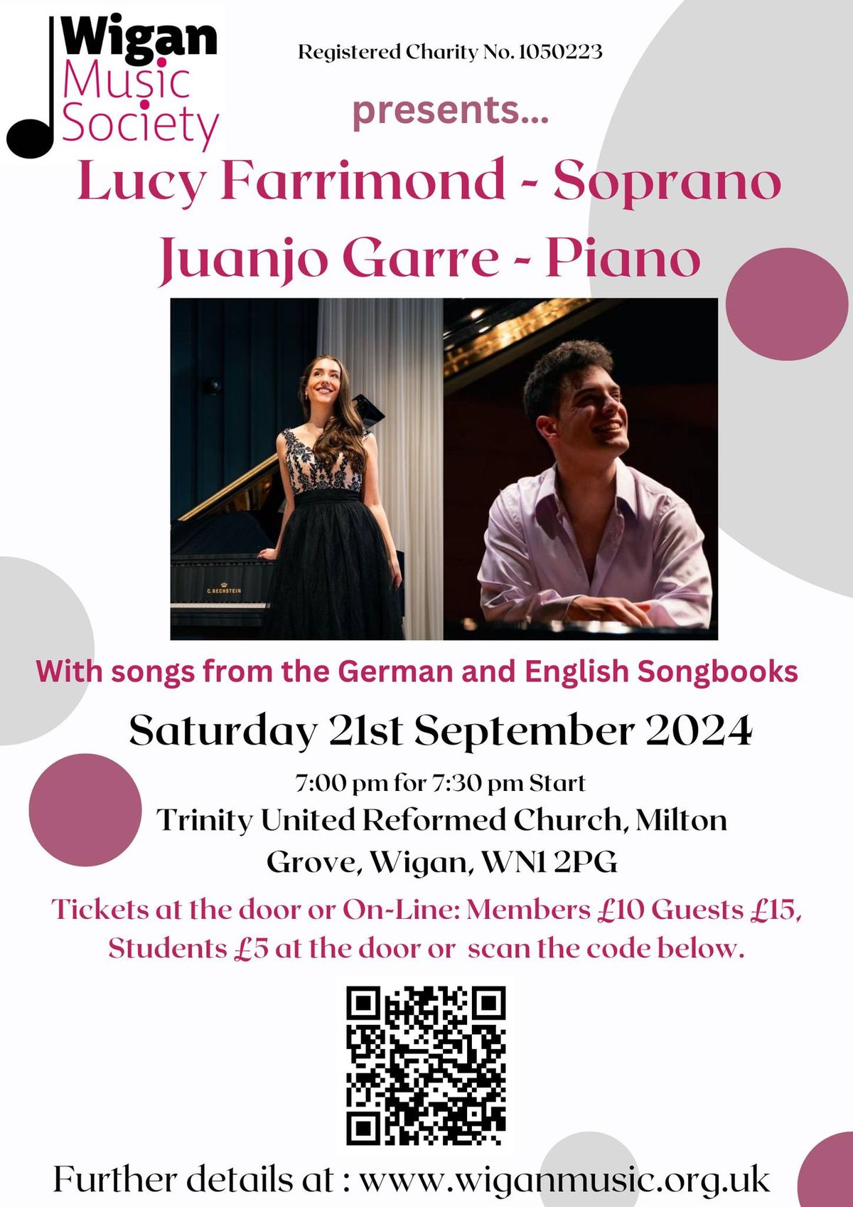 Wigan Music Society presents - Lucy Farrimond & Juanjo Garre 