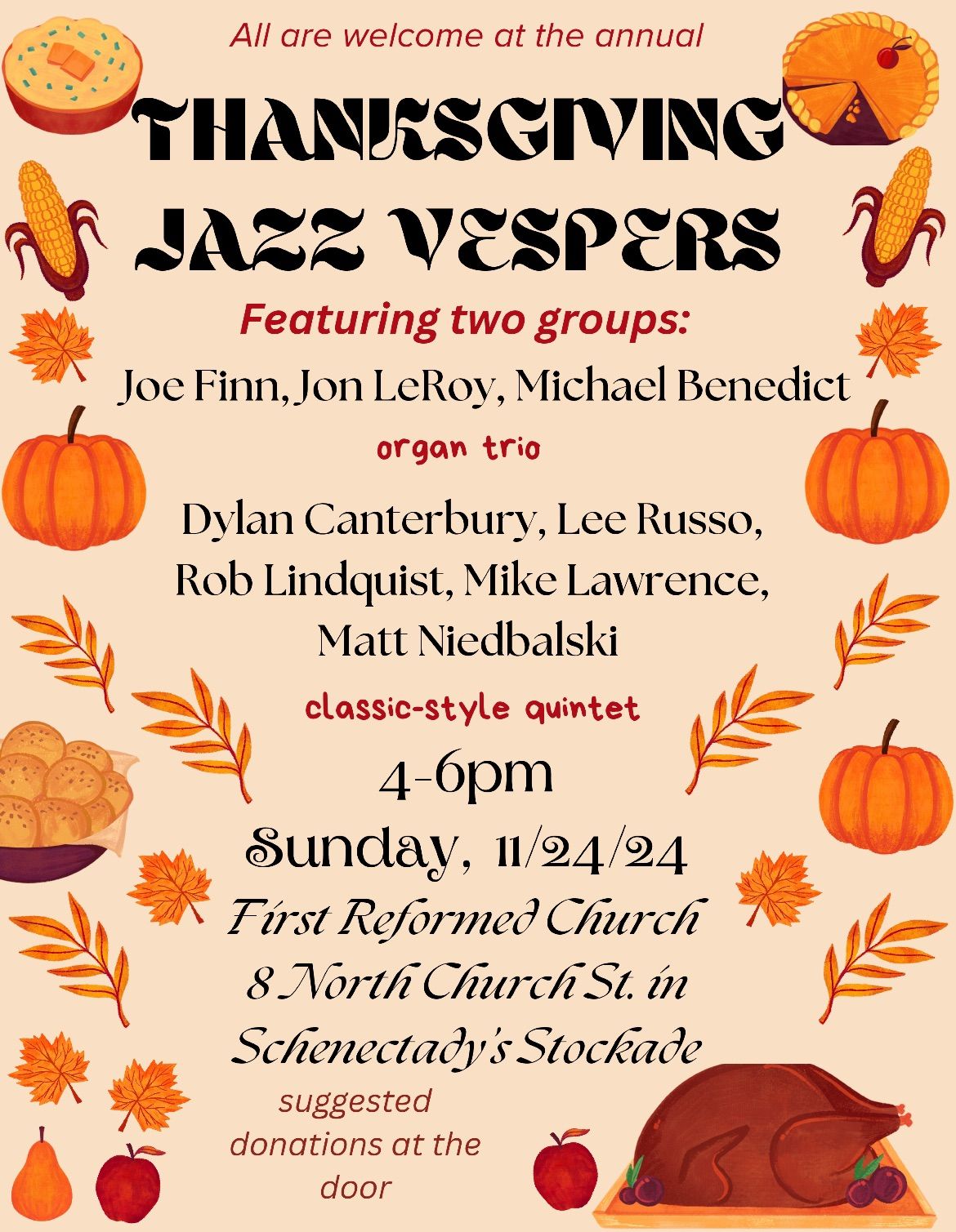 Thanksgiving Jazz Vespers 2024 