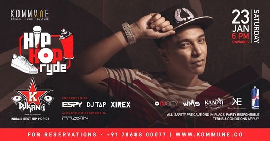 HIPHOP RYDE FT DJ KAN-I (INDIA'S BEST HIPHOP DJ ) At Kommune