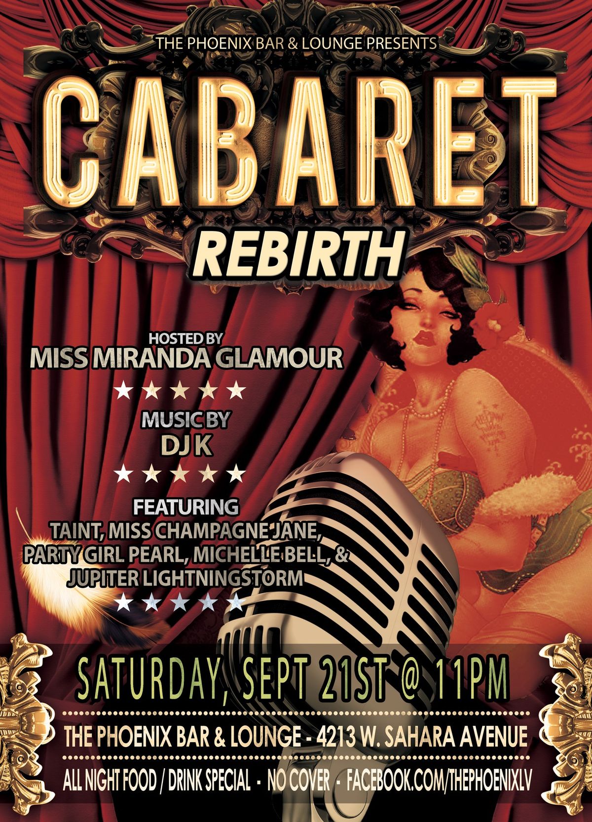 \ud83c\udfa4 Cabaret: Rebirth \ud83c\udf1f Hosted by Miss Miranda Glamour