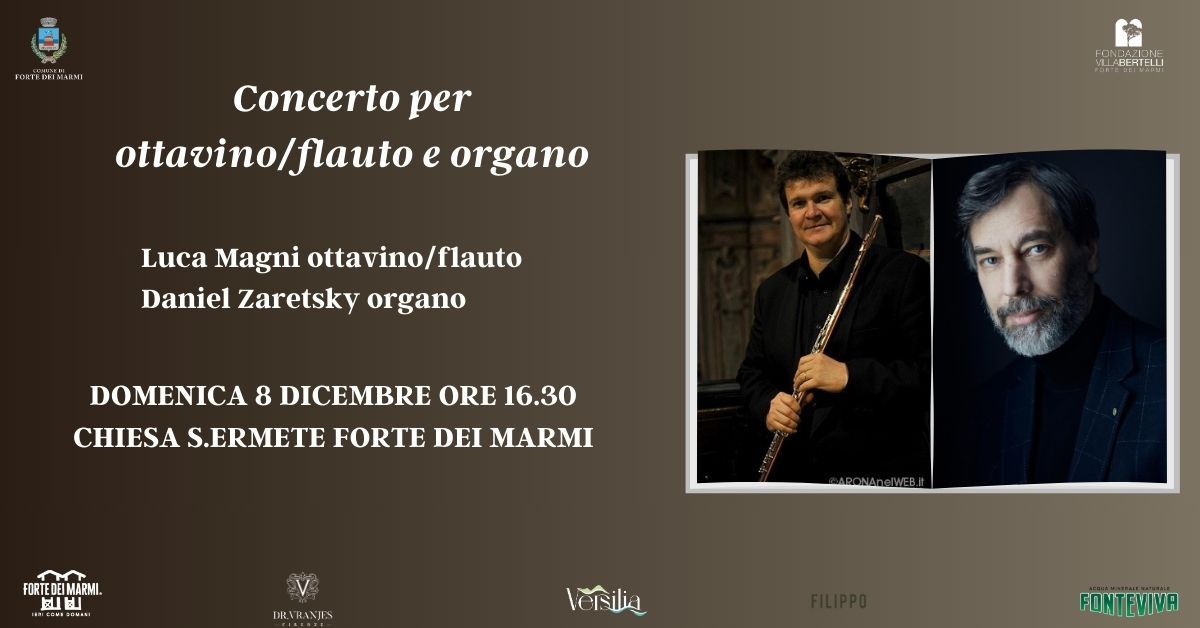 Concerto per ottavino\/flauto e organo con Luca Magni e Daniel Zaretsky