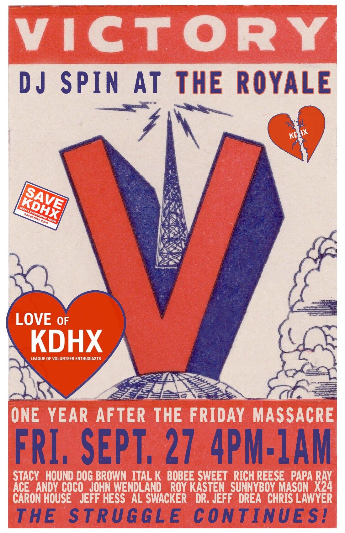 LOVE OF KDHX Victory Spin at the Royale!