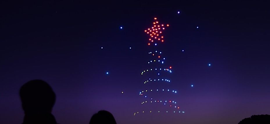 Festive in Flight: A Holiday Drone Show Celebration