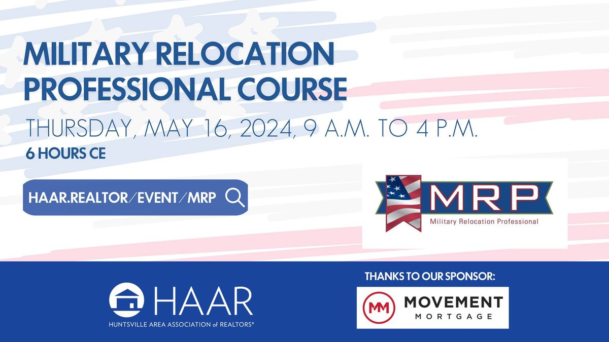 Military Relocation Professional Course
