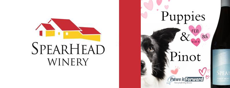 Spearhead Winery Puppies & Pinot Event