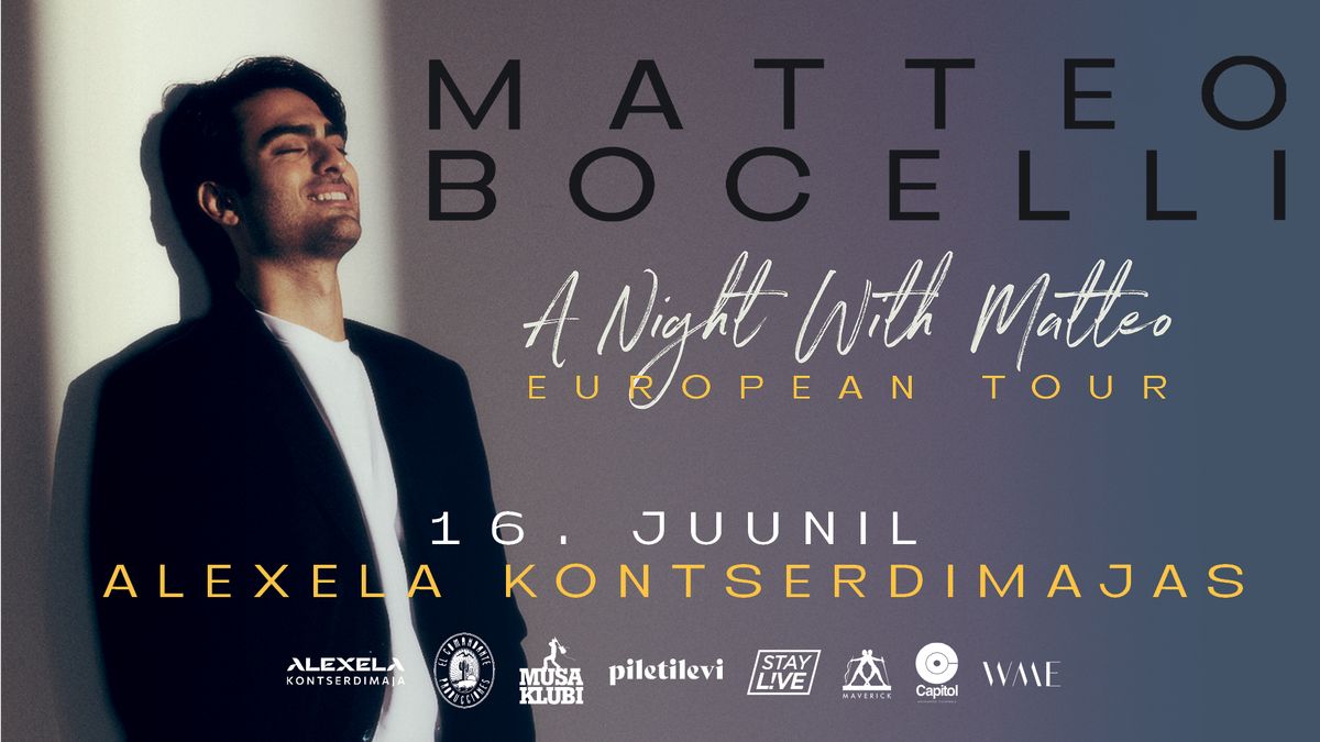 Matteo Bocelli | Alexela kontserdimaja