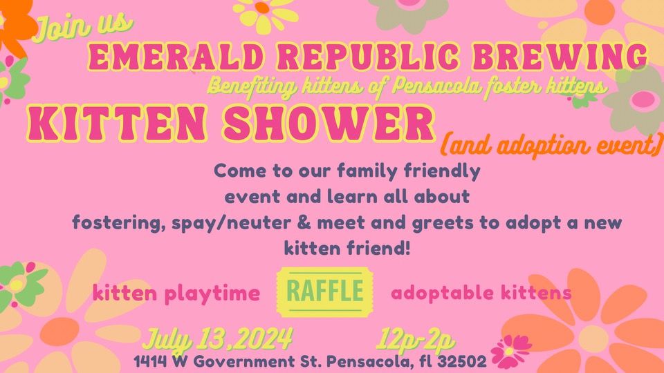 Pensacola Foster Kittens Adoption Event & Kitten Shower