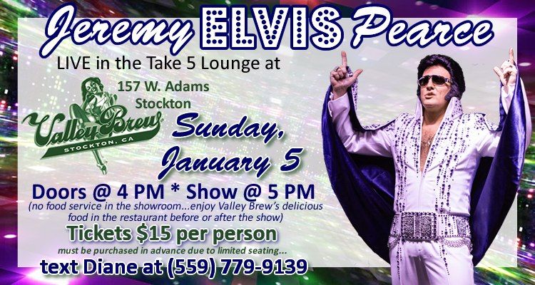 ELVIS IS BACK at Valley Brew!