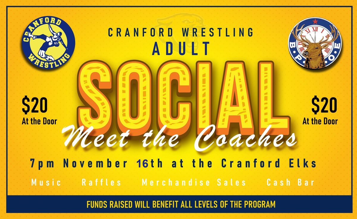 Wrestling Season Kick-Off Fundraiser & Adult Social