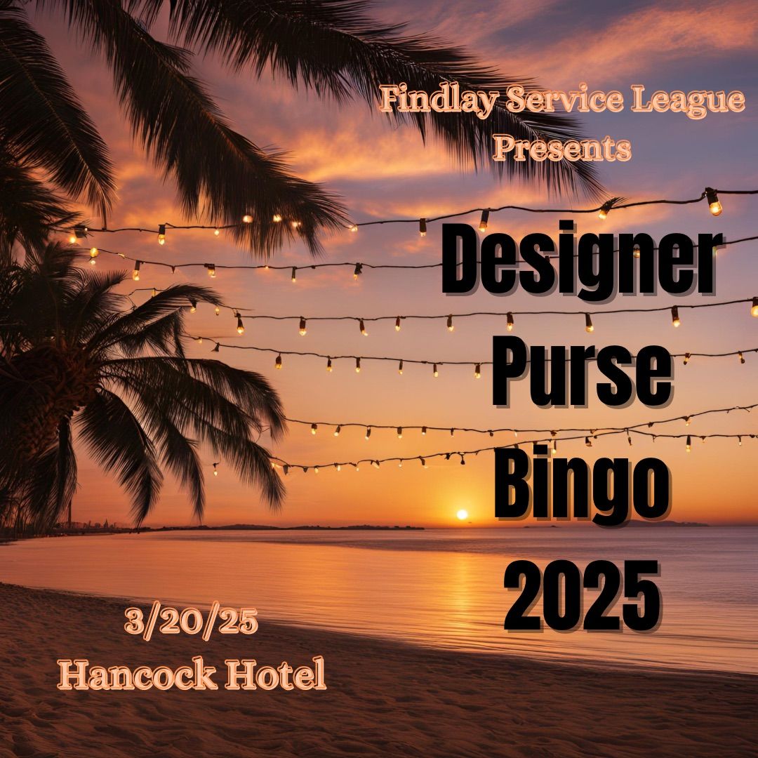 2025 Designer Purse Bingo