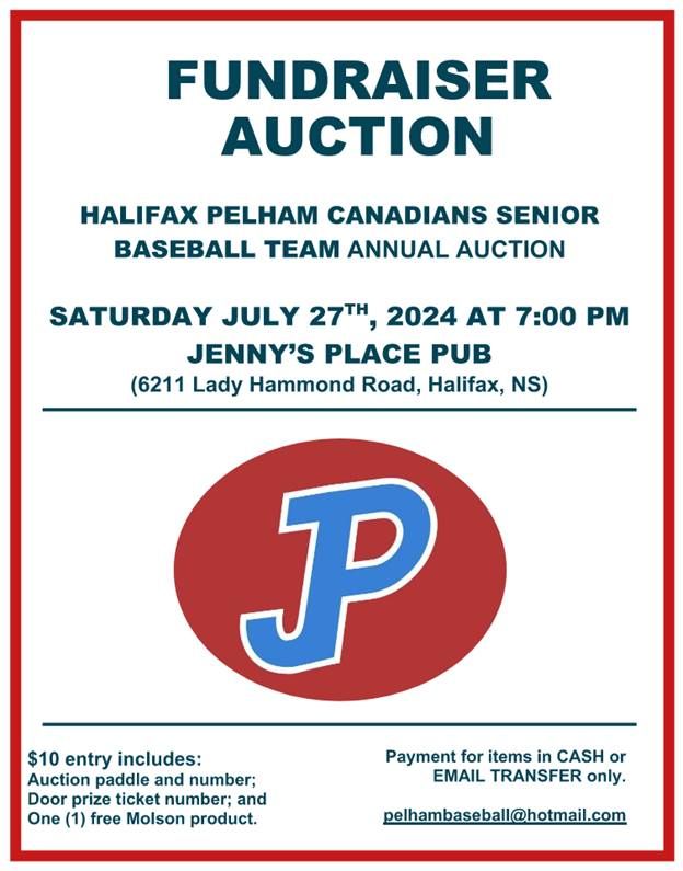 2024 Pelham Canadians Auction Fundraiser