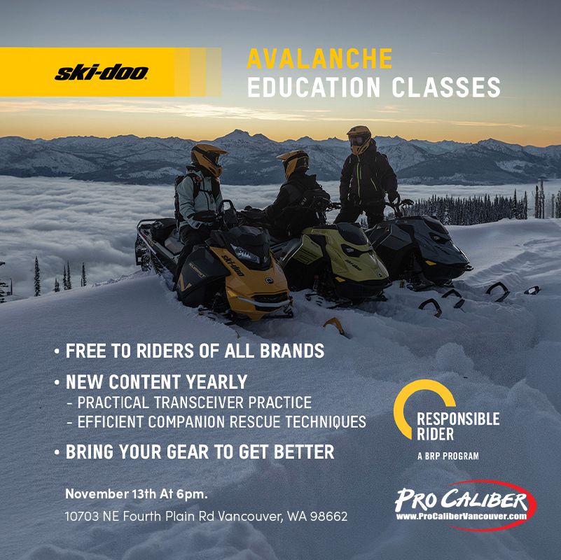 Avalanche1 Seminar brought to you by Pro Caliber Vancouver and Ski-Doo. 