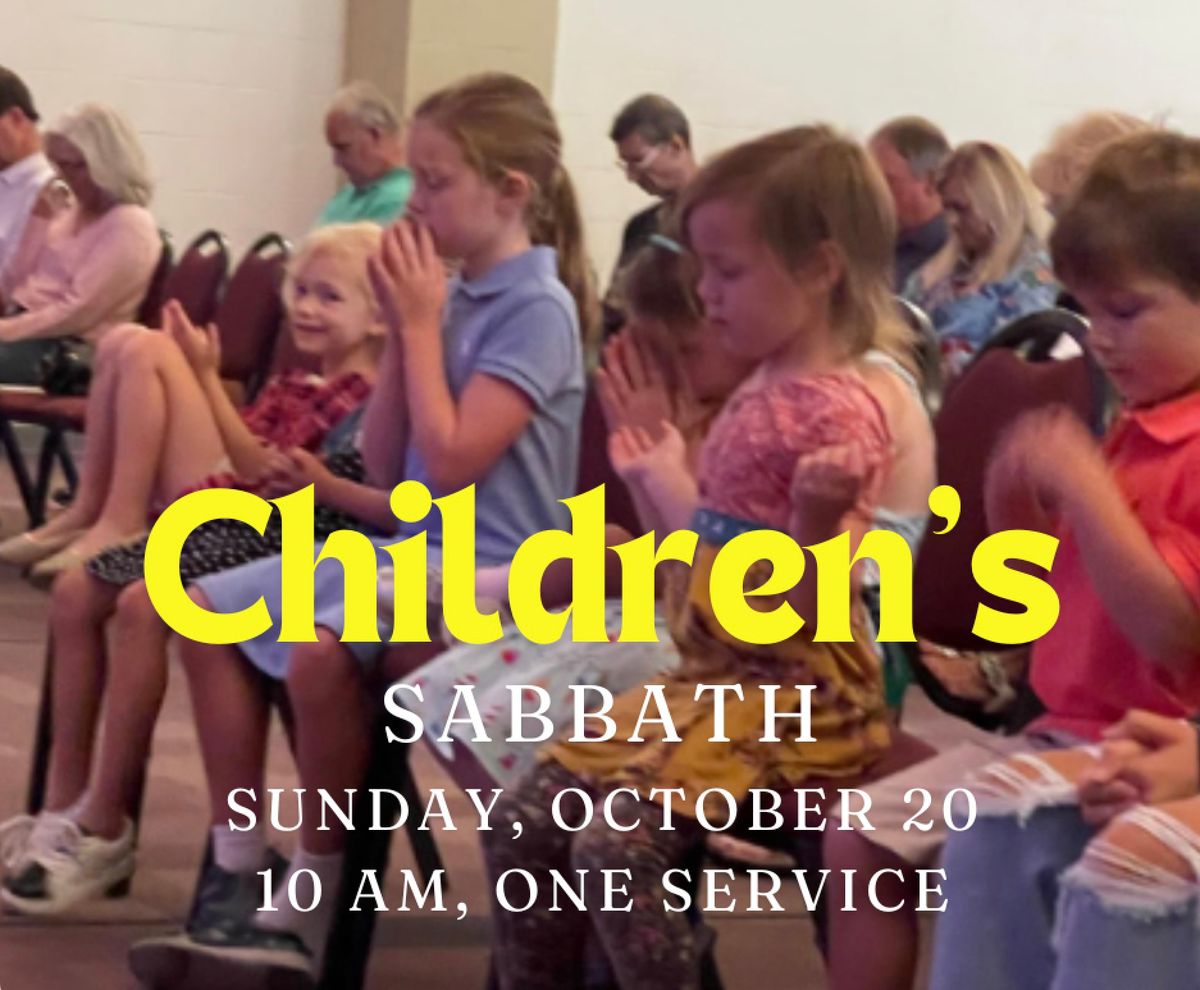 Children's Sabbath Worship Service 