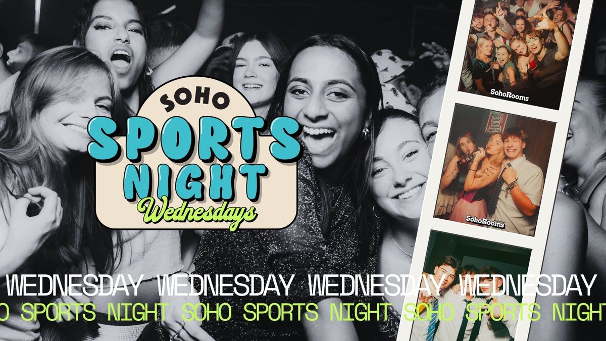 Your Official Soho Sports Night | Wednesday 8th October | Soho Rooms Newcastle