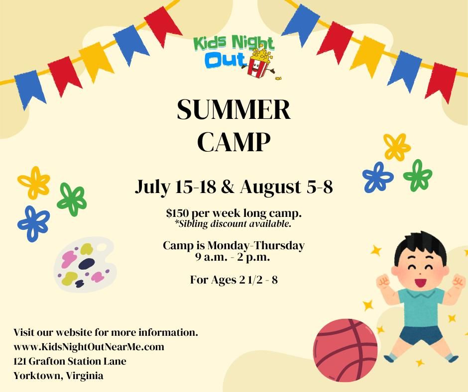 Kids Night Out Summer Camp (Week 1)