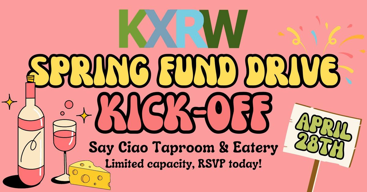 KXRW's Spring Fund Drive Kick-Off 2024