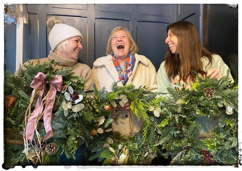 Finding Comfort & Joy - wreath making workshops at Samlesbury Hall