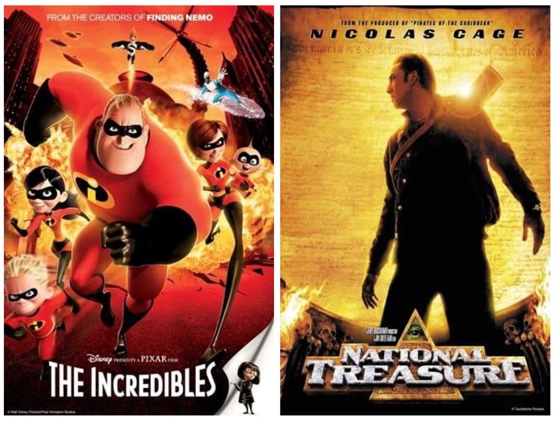 Summer Movie: The Incredibles and National Treasure