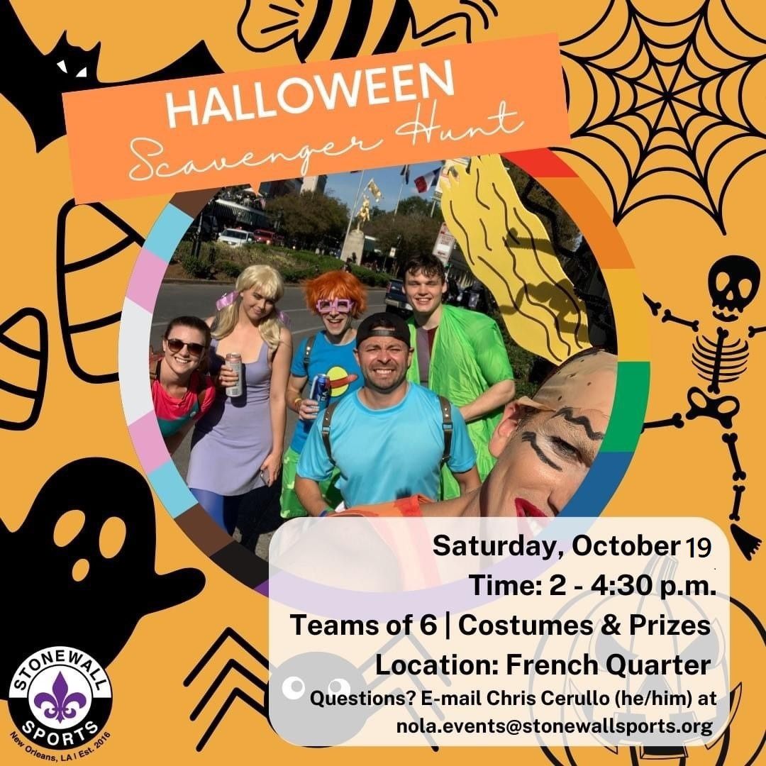 Stonewall Sports New Orleans 3rd Annual Halloween Scavenger Hunt