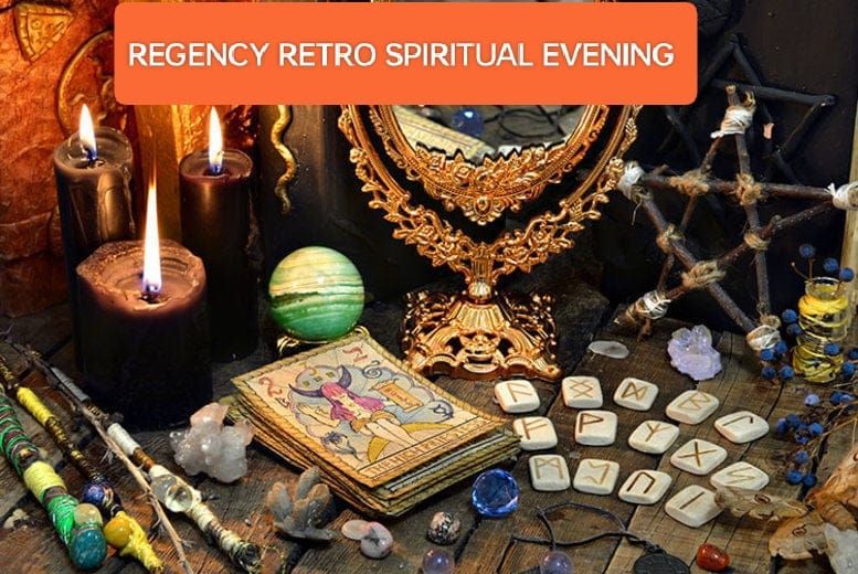 REGENCY RETRO SPIRITUAL EVENING, CHEESE WINE AND CHARCUTERIE BOARD