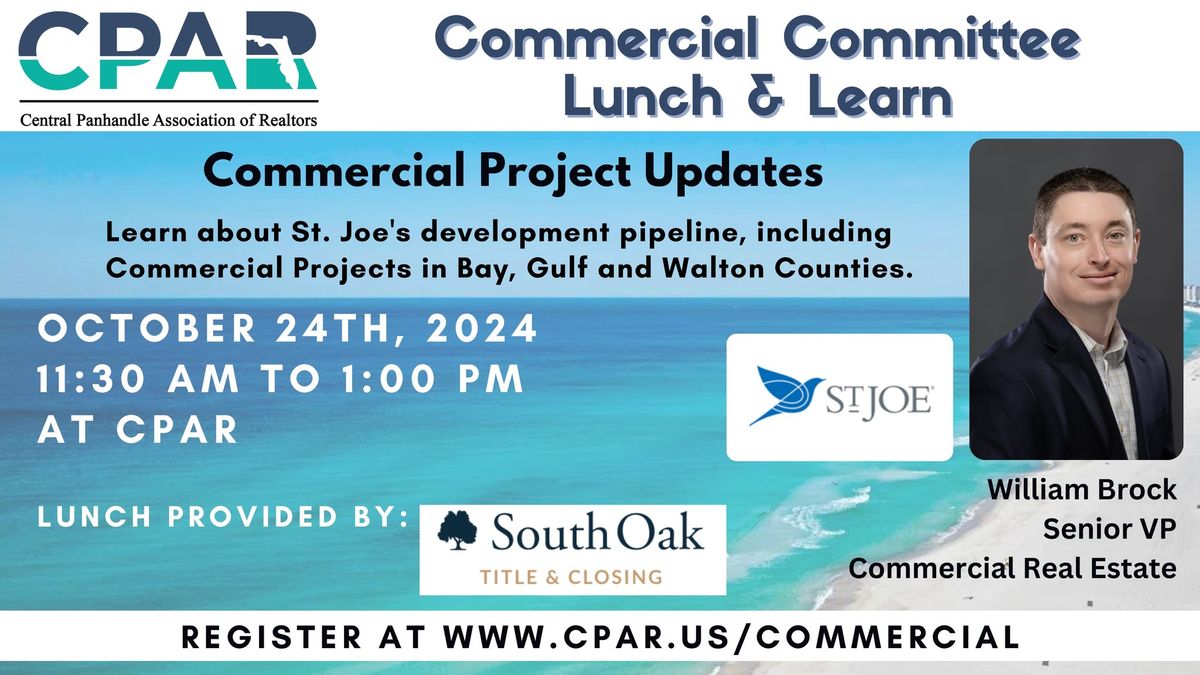 Commercial Committee Lunch and Learn with St. Joe VP of Commercial Real Estate