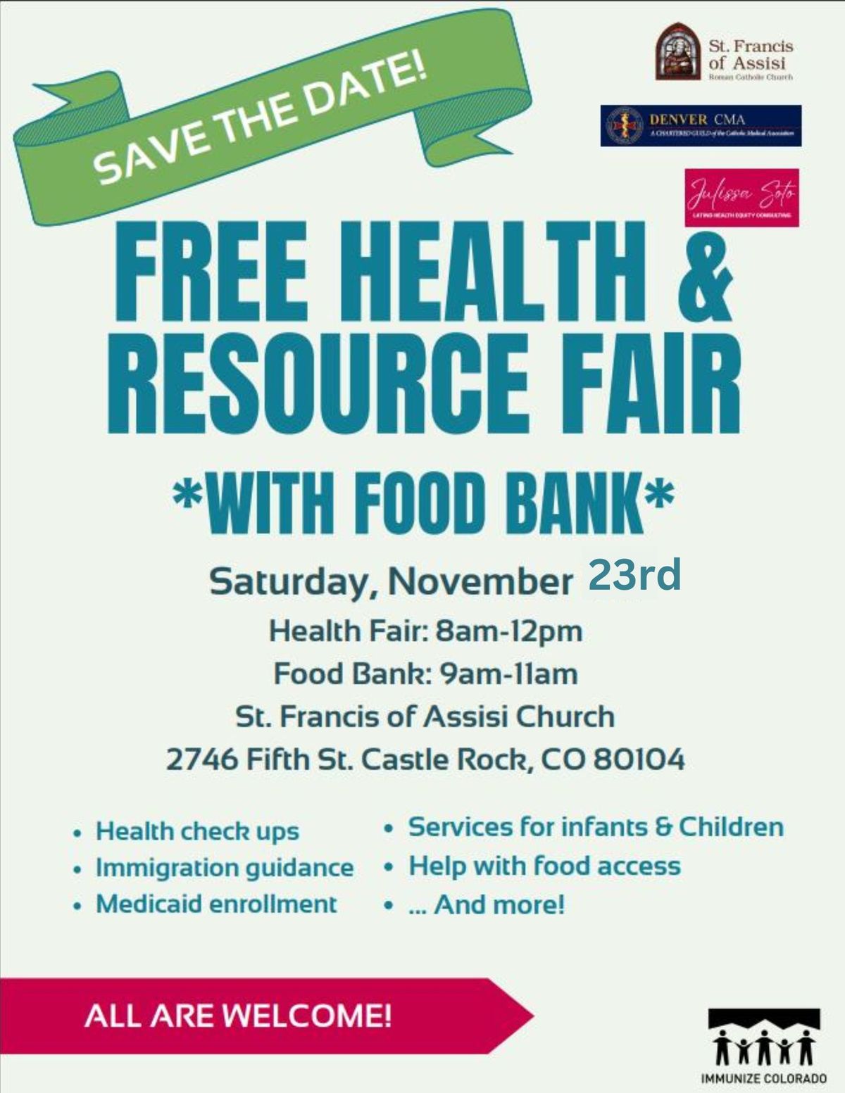 FREE Health and Resource Fair with Food Bank