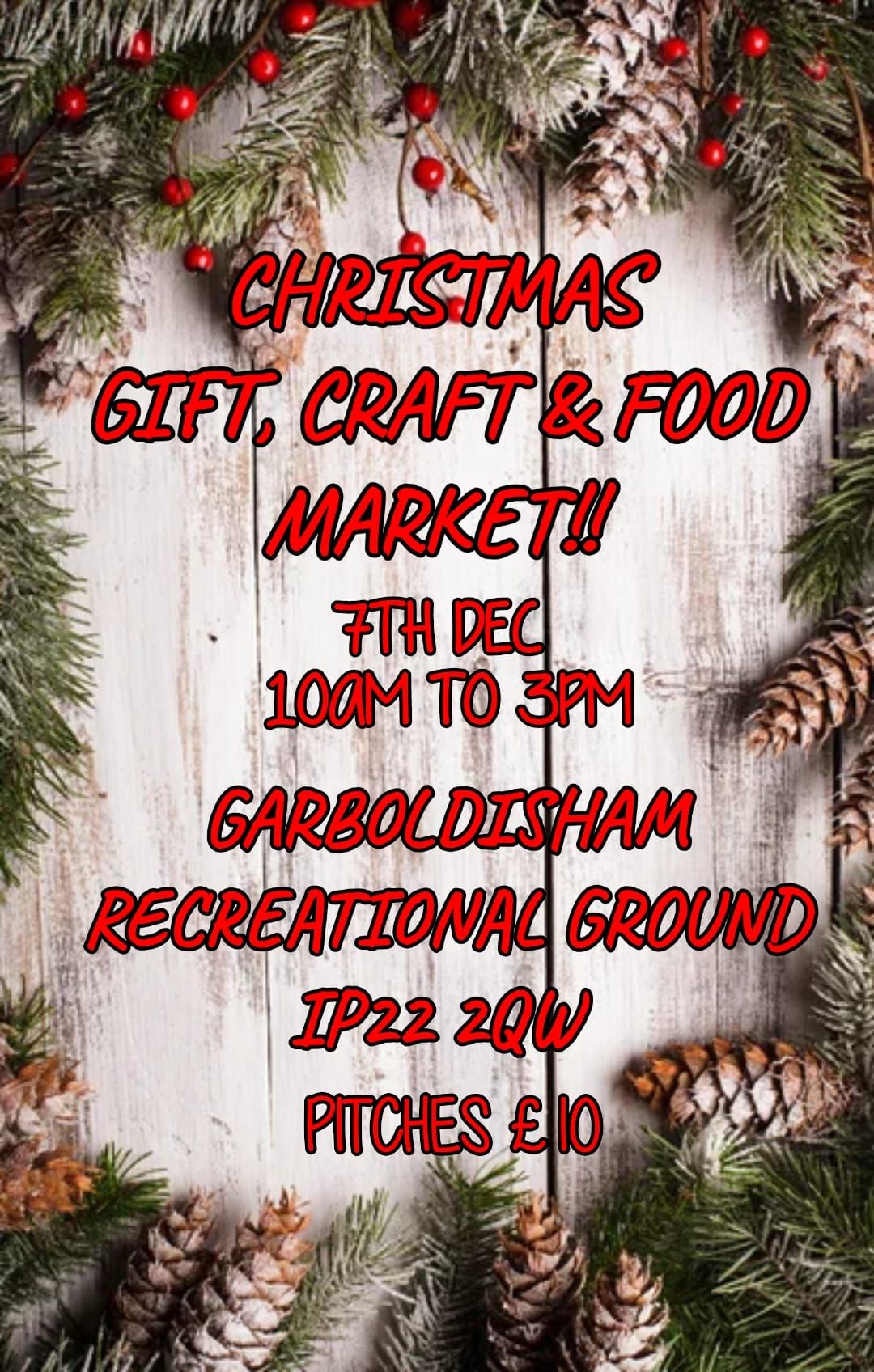 CHRISTMAS GIFT, CRAFT & FOOD MARKET!! 