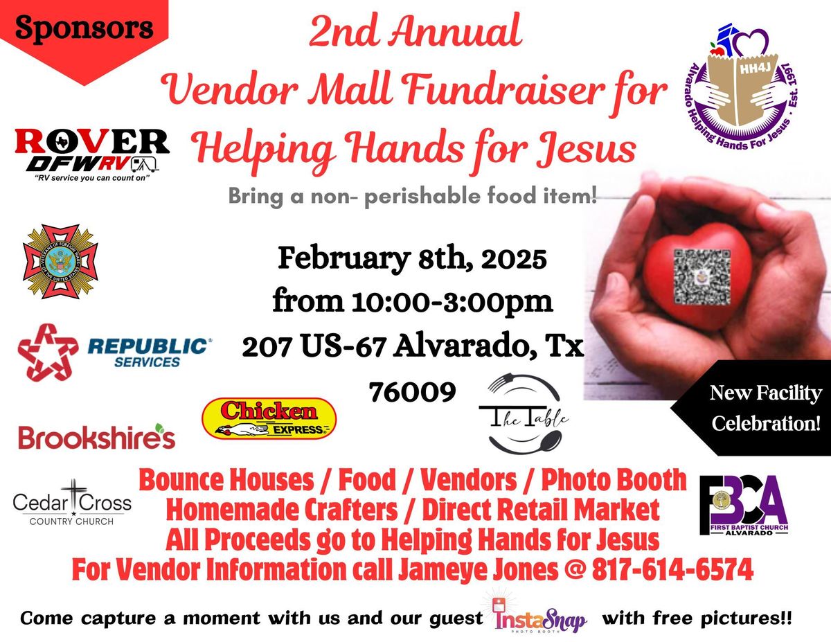 2nd Annual indoor Vendor Mall Fundraiser 