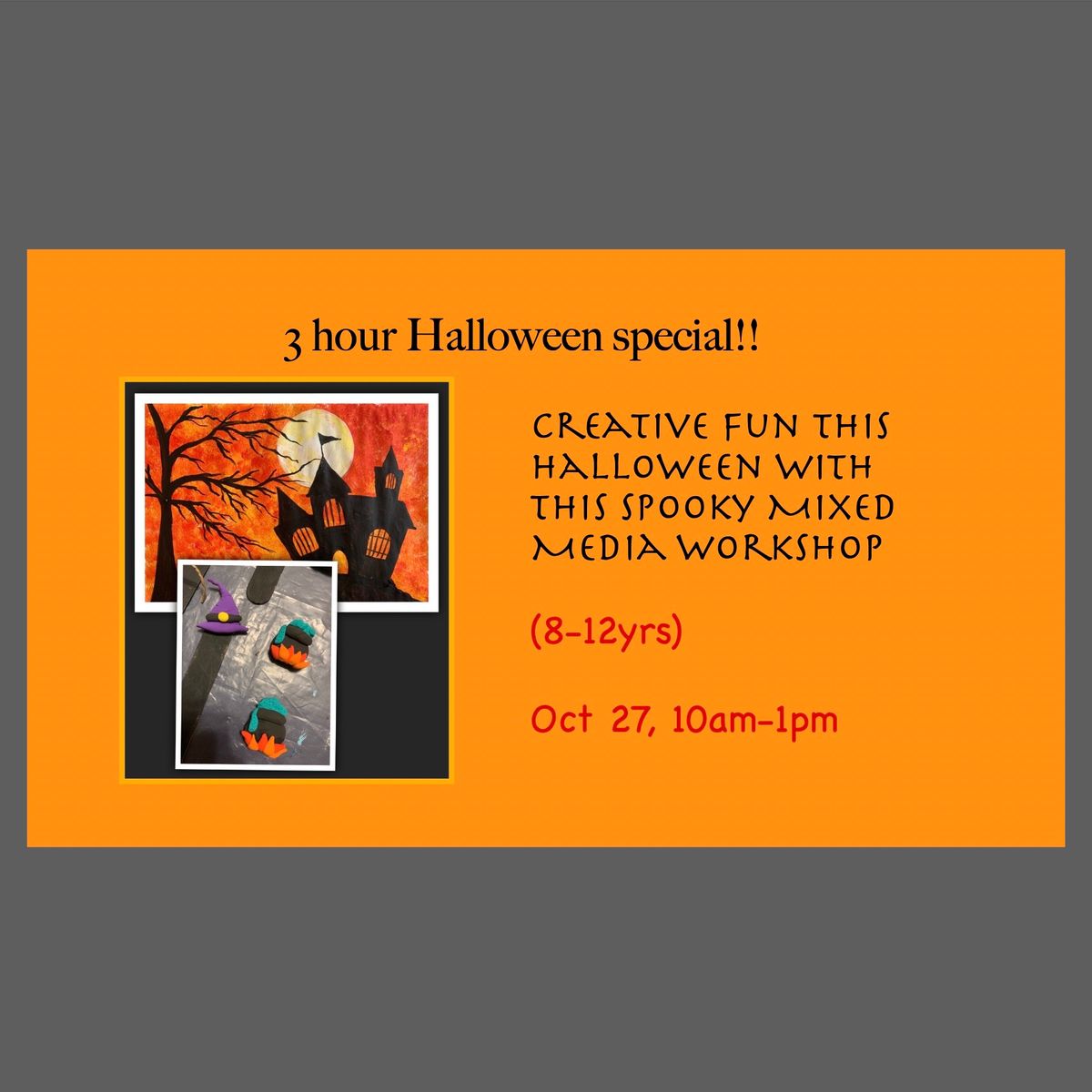 Halloween Mixed Media Art Workshop (8-12)