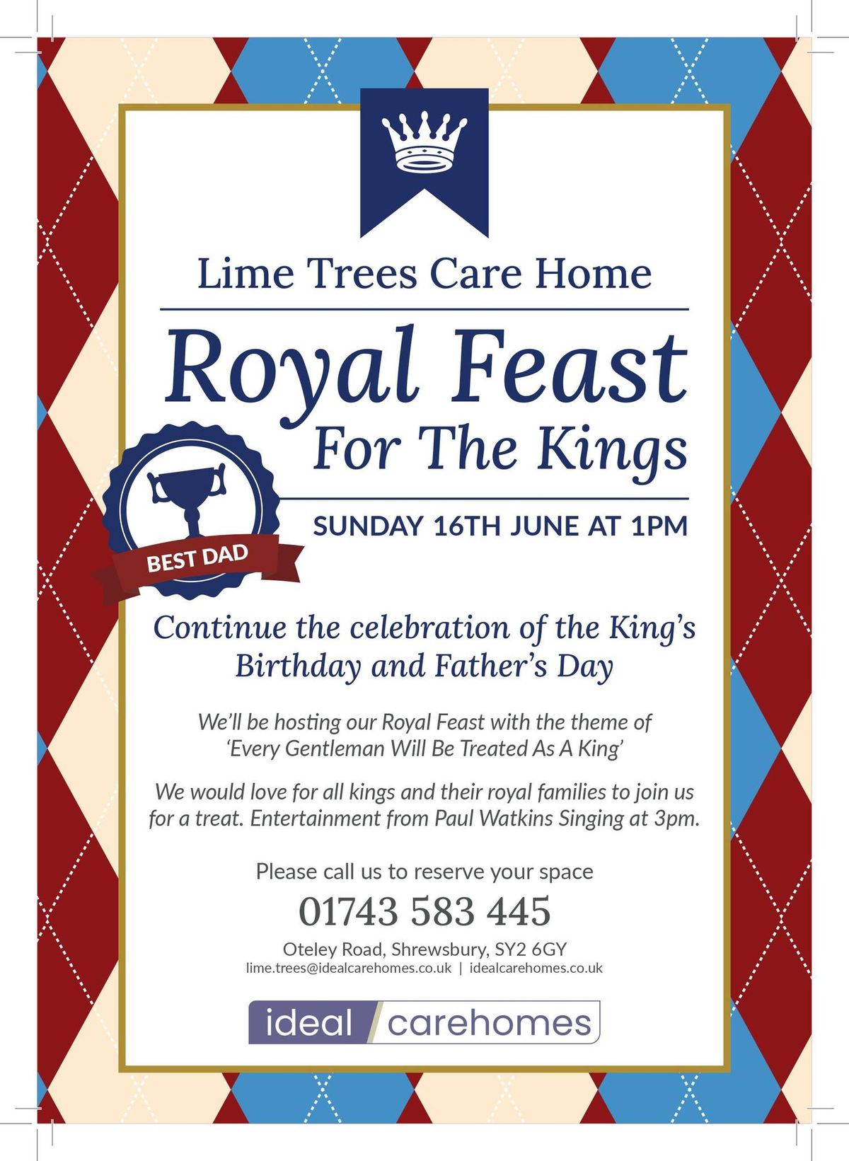 Royal Feast for the Kings - Community Lunch for Father's Day
