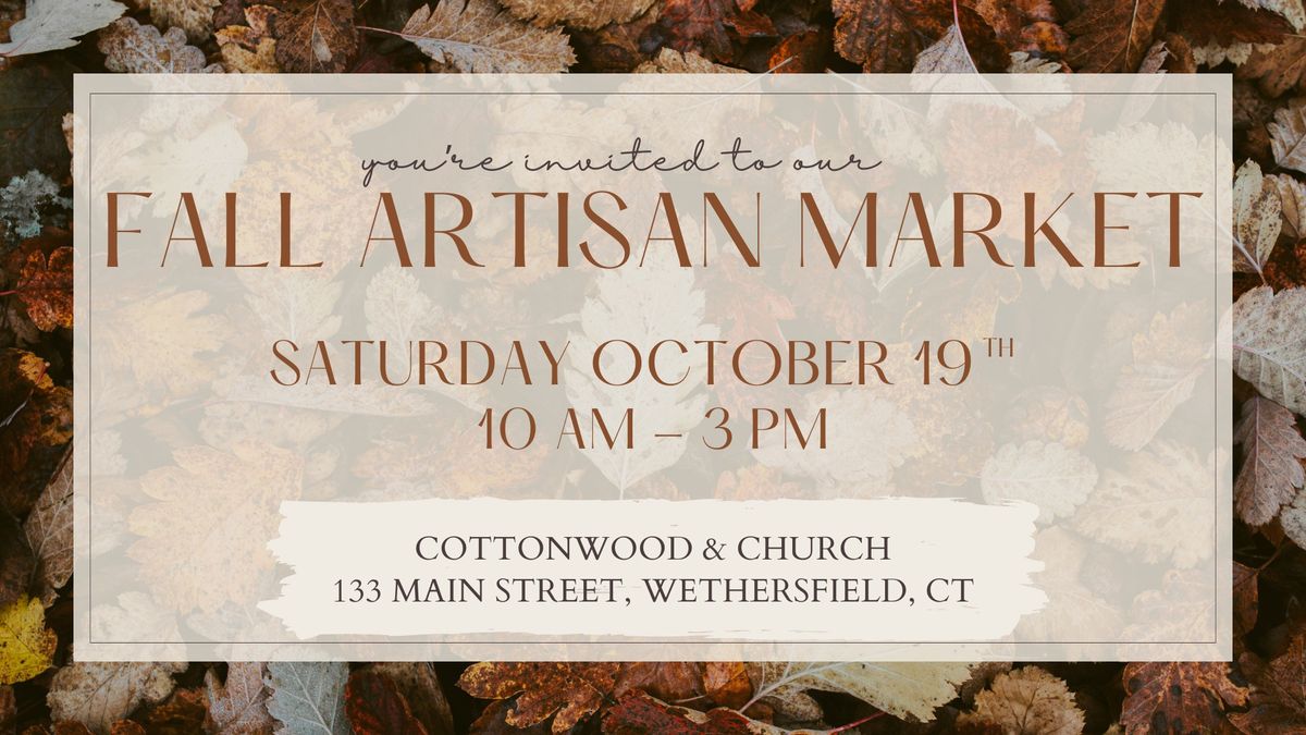 Cottonwood & Church Fall Artisan Market