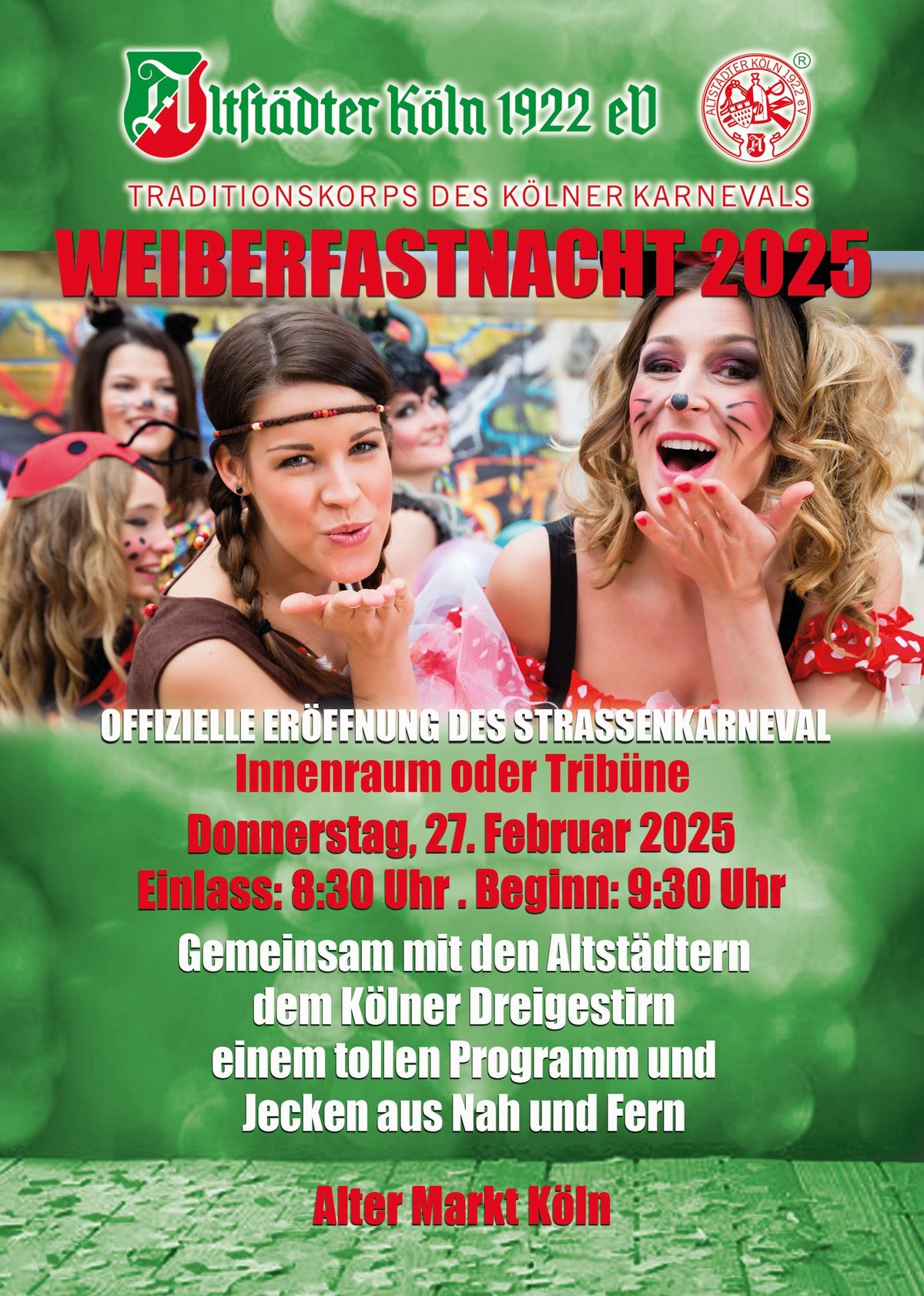 Weiberfastnacht 2025 auf dem Alter Markt