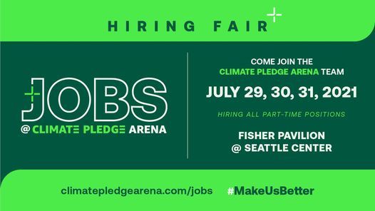 Jobs @ ClimatePledgeArena Hiring Fair
